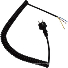 Schuko Plug Spring Power Cord Cable with H05BQ-F